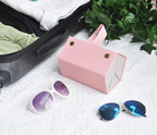 Kenpal Sunglasses Storage Organizer Holder Foldable Travel Case with 5 Slot Compartments for Multiple Glasses