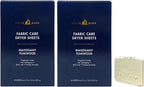 Bath & Body Works Mahogany Teakwood Fabric Care Dryer Sheets - 2 Boxes (80 Sheets Total) - with a Natural Oats Sample Soap