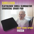 SmellRid Activated Carbon Chair Pad – 16” x 16” Flatulence Deodorizer Seat Cushion – Activated Charcoal Odor Absorber Seat Pad for Office Chair, Home Office Seating, Car Seats & Everyday Odor Control