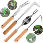 4 Pack Weed Puller Tool, Stainless Steel Hand Weeder Tool, Crevice Weeding Digger Tool, Gardening Tools for Cracks, Driveways, Lawn Edger, Moss Removal