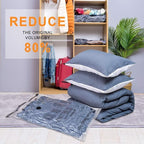 GONGSHI Vacuum Storage Bags, Space Saver Seal Bags For Clothing, Blankets, Comforters, Pillows, Clothes Storage,Travel Luggage.16 Combo