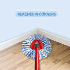 Spin Mop Replacement Heads, Microfiber Mop Refills, Easy to Replace (6 Heads)