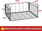 SUFAUY 2-Pack Under Shelf Basket, Under Cabinet Storage Hanging Shelf for Pantry Closet, Black