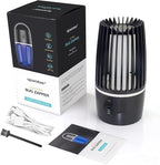 Tiptop Home Bug Zapper Indoor, Rechargeable Bug Zapper with Powerful Fan & Large Storehouse for Gnats, Moths, Fruit Flies, Indoor Insect Killer Trap for Bedroom, Office, Kitchen