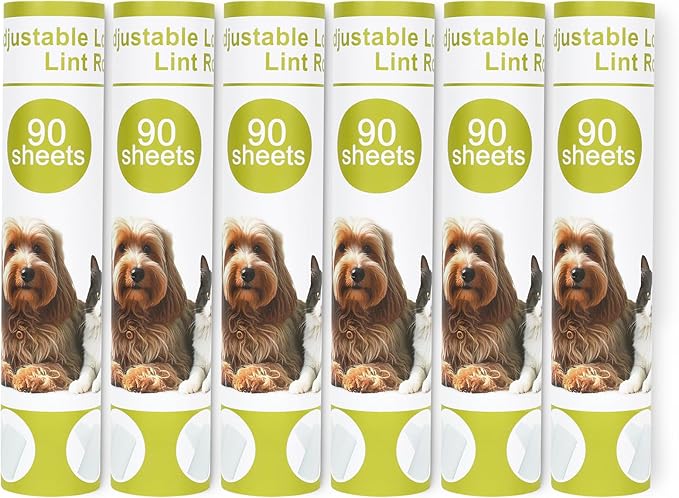 Lint Roller Refills for Lint Remover,9.45" Giant Lint Roller Refill 540 Sheets Total，for Cleaning Floors, Carpets, Cars, Clothing and pet Hai
