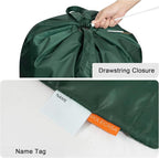 Polecasa Small Heavy Duty Laundry Bag with 130gsm Tear Resistant Fabric and Handles, Easy to Carry Durable Dirty Clothes Drawstring Bag, Perfect for College Dorm, Travel 21”x24”, Green