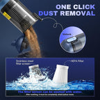 Saker Car Vacuum Portable Cordless 20000Pa Suction Power 4 in 1 Handheld Vacuum with LED Light Type-C Portable Mini Vacuums for Car, Home, Office, Pet HL157 Blue