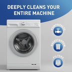 Washing Machine Cleaner Tablets 30 Pack - HE Top Load & Front Load Washer Cleaner, Eco Friendly Septic Safe, 3 Layers Deep Cleaning, Descaler & Deodorizer, 1+ Year Supply (30 Count