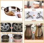 Instashine Metal Polish Cream, Ultimate Metal Polish Cream, Fixini All Metal Polish Cream, Instashine Metal Polish, Ultimate Metal Polishing Cream for Stainless Steel/Aluminum/Brass/Copper (5Pcs)