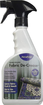ForceField® Fabric De-Crease Anti Static, Anti Soil & Anti Wrinkle Spray for Clothing, Linens, Drapery & More - 22oz