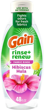 Gain Hibiscus Hula Fabric Rinse & Renew, 48 FL OZ, Laundry Odor Remover