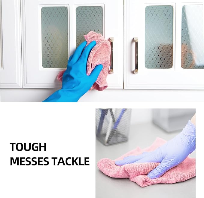 Tecbeauty Microfiber Cleaning Cloth Roll -100 Sheet Microfiber Towels for Car Drying, Housekeeping Supplies, Ultra Absorbent Dish Rags 12x12 inch, Reusable