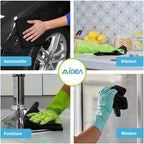 AIDEA Microfiber Cleaning Cloth Black 12PK, Microfiber Towels for Cars, Premium Car Cloths, Dusting Cloth Lint Free Cleaning Rags for SUVs, House, Kitchen, Window, Workshops,11.5×11.5"