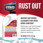 Pro Products Rust Out RO05B Water Softener Cleaner And Iron Remover, 4.75 lb. Bottle, 4 Pack