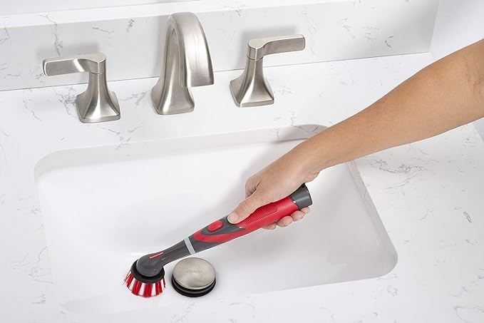 Rubbermaid Reveal Power Scrubber Attachable Scouring & XL Brush Head, for Cordless Electric Battery Powered Scrub Brush, Ideal for Kitchen/Stovetop/Dish/Silverware/Utensils/Appliances