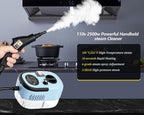 7 in 1 Steam Cleaner 2500W High Pressure Steamer for Cleaning, Car Steamer Handheld Steam Cleaner for Home Use, Hardwood Floor Steam Cleaner for Upholstery, Kitchen, Bathroom, Grout (Blue)