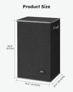 SOLEDI Laundry Hamper with Lid 90L Large & Tall Collapsible Laundry Basket, Clothes Hamper with Bag Removable Easy to Carry, Dirty Hampers for Bedroom, Bathroom, Dorm, College, Dark Grey