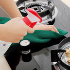 Homaxy 100% Cotton Waffle Weave Kitchen Dish Towels, Ultra Soft Absorbent Quick Drying Cleaning Towel, 13 x 28 Inches, 8-Pack, Dark Green