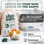 No More Dryer Sheets! Reusable Wool Dryer Balls XL 6-Pack - Reduces Static, Cuts Dry Time, & Softens Naturally