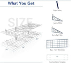 FLEXIMOUNTS 2-Pack 2x6ft 24-inch-by-72-inch Wall Shelf Garage Storage Rack Floating Shelves, 1200 lbs Load Capacity, White