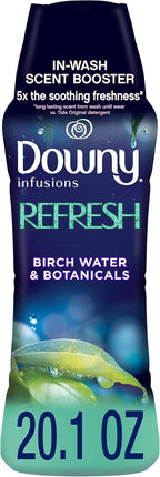 Downy Infusions Laundry Scent Booster Beads for Washer, Refresh, Birch Water & Botanicals, 20.1 oz