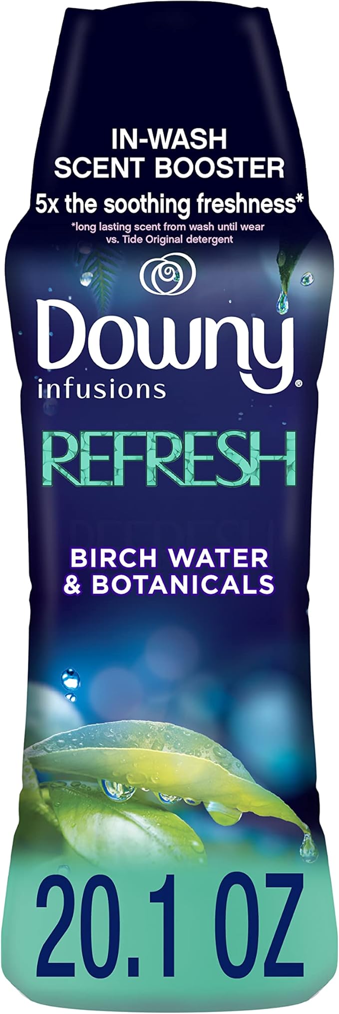 Downy Infusions Laundry Scent Booster Beads for Washer, Refresh, Birch Water & Botanicals, 20.1 oz