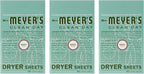 Mrs. Meyer's Clean Day Dryer Sheets, 80 Count (Basil, Pack of 3)