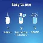 Clorox Bleach-Free Bathroom Foamer Refill Pods, Household Essentials, Rain Clean, 3 Spray Refills