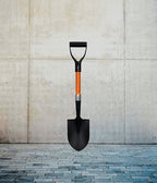 Ashman Round Shovel (Medium) – (2 Pack) – 27 Inches in Length, Durable Handle, Round Shovel with Comfortable Grip with a Sturdy Blade, Multipurpose Premium Round Point Blade Shovel.