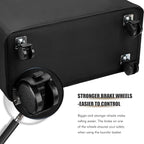 DOKEHOM 25-Inches Slim Laundry Basket on Wheels, Collapsible Rolling Laundry Hamper, Foldable Narrow Corner Clothes Storage Bins (Black)