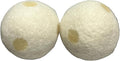 Organic Wool Dryer Balls, Fragrant, Natural Fabric Softener 100% Organic Premium New Zealand Wool, No Fillers, Anti Static, Lint Free, White 2 Count. (Coconut)