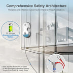 S7 Window Cleaning Robot, 5500Pa Suction, 3D Floating Chassis, HydroJet Water Spray 80ml Tank, Multiple Safety Systems, SLAM 4.0 Navigation, 8 x Cloths, All-in-One Storage Box