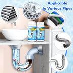 Pipeline Dredging Agent, 110g Drain Cleaner,Powerful Pipe Unclogger, Bathroom Sinks, Kitchen Sinks, Shower Pipes