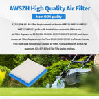17211-Z8B-901 17211-zl8-023 Air Filter fit for Honda gc135 gcv135 gc160 gcv160 and gxv57 Engines Lawn Mower Air Cleaner 491588 399959 F220 tillers, Bomag BT60 (Blue 5 pack)