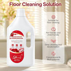 1L Floor Cleaning Solution Compatible with Roborock/Eufy/iRobot/Ecovacs/Dreame/Shark, Fragrance Deodorization, Deep Cleans for Multiple Hard Floors (1 Liter, 【Rose】)