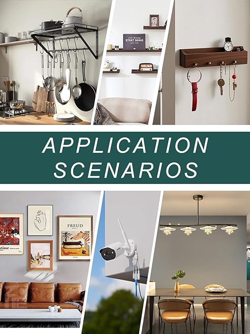 Self Drilling Drywall Anchors with Screws Kit 200PCS - 2 Sizes Sheetrock Anchors & 4 Sizes Screw Sizes New Upgraded Zinc Plated Steel No Drill or Holes in Wall for TV, Wall Hanging, Cabinets