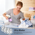 Fabric Shaver Lint Remover: Rechargeable Lint Shavers for Clothes with LED Display 3 Speeds and 6-Leaf Blades, Portable Electric Lint Shaver to Remove Fuzz Ball Pilling from Sweater Furniture