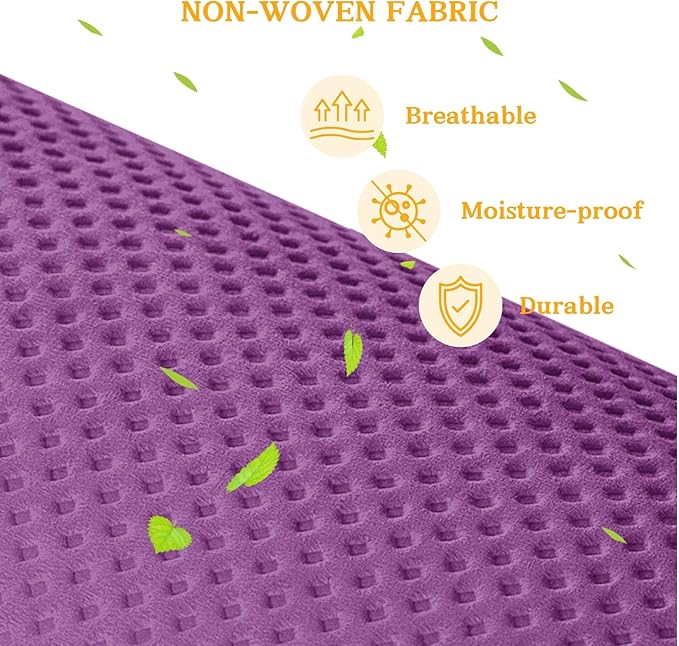 Over The Door Organizer 5 Tiers, Extra Large Behind Door Storage of 10 Compartments, 80 lbs Weight Capacity Hanging Storage Organizer with Clear Window Kids Toys,Shoes,Diapers,Room Storage,Purple