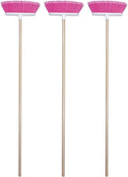 The Original Soft Sweep Magnetic Action Fuchsia Broom with Natural Finish Wood Handles (1 Fuchsia Broom)