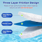 KOKL 60pcs Disposable Toilet Brush, Disposable Toilet Bowl Cleaners for Bathroom Cleaning, Compatible with Most Toilet Brushes