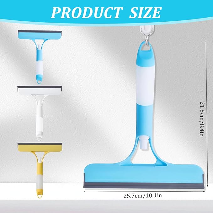 3 in 1 Window Squeegee with Sprayer, 3Pcs Spray Squeegee for Window Cleaning, All Purpose 3 in 1 Windows Cleaning Scraper, Glass Scraper Cleaner Tool for Car Home Windows Mirrors