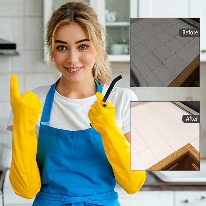 Crevice Cleaning Brush, ByAnciel Pack of 8 Multi-Purpose Brush Tool, Stiff Bristle Crevice Brush for Home Use Bathroom Tile Kitchen Practical and Durable Easy to Clean