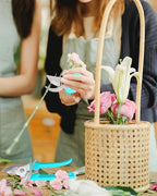 Pruning Shears for Gardening, 1 Pack Garden Scissors for Cutting Fresh Flowers, Floral Clippers for Plants, Fruits (Blue)
