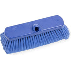 SPARTA 41278EC14 Flo-Thru Plastic Wall Scrub Brush, Equipment Brush With Soft Nylex Bristles For Industrial Kitchens, Hospitals, Commercial Cleaning, 4 Inches, Blue