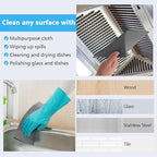 HOMEXCEL Swedish Dishcloths for Kitchen 10 Pack, Sponge Dish Cloth for Counters & Washing Dishes, Reusable and Absorbent Paper Towels, Grey