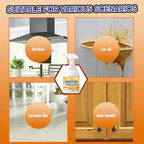 All in One Cabinet Cleaner, Kitchen Cabinet Cleaners and Polishers, 3.38 Oz All Purpose Kitchens Heavy Oil Cleaning Agent, For Stove,Oven,Dishwasher,Appliances (2)