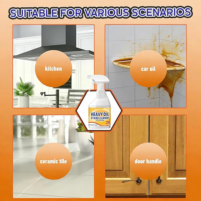 All in One Cabinet Cleaner, Kitchen Cabinet Cleaners and Polishers, 3.38 Oz All Purpose Kitchens Heavy Oil Cleaning Agent, For Stove,Oven,Dishwasher,Appliances (1)