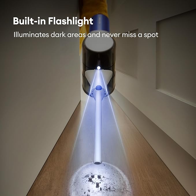 Ultenic U10 Ultra Cordless Stick Vacuum Cleaner, 500W Motor, 45KPa Suction, Max 40mins Runtime, Anti-Tangle Brush, 1L Dustbin Capacity, Stick Vacuum for Home, Pet Hair, Hardwood Floors, and Carpets