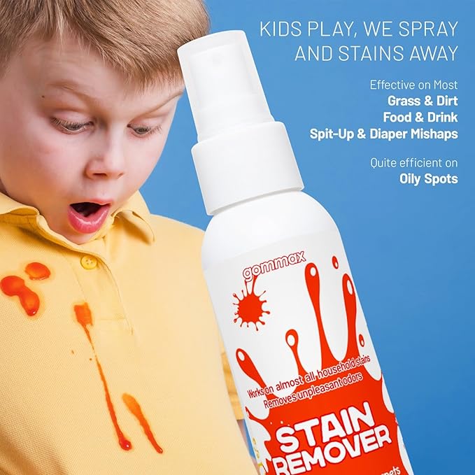 Multi-Use Stain Remover Spray, pH Neutral Formula for Clothes, Carpets, Upholstery and Linens, Water-Based Safe Formula for Baby Clothes (2)