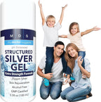 Colloidal Silver Gel Extra Strength - 35ppm Activated Colloidal Silver Gel for Maximum Potency - Made in USA - Structured Formula in a Convenient 2 Pack